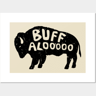 Distressed Lucky Buffalo Design Posters and Art